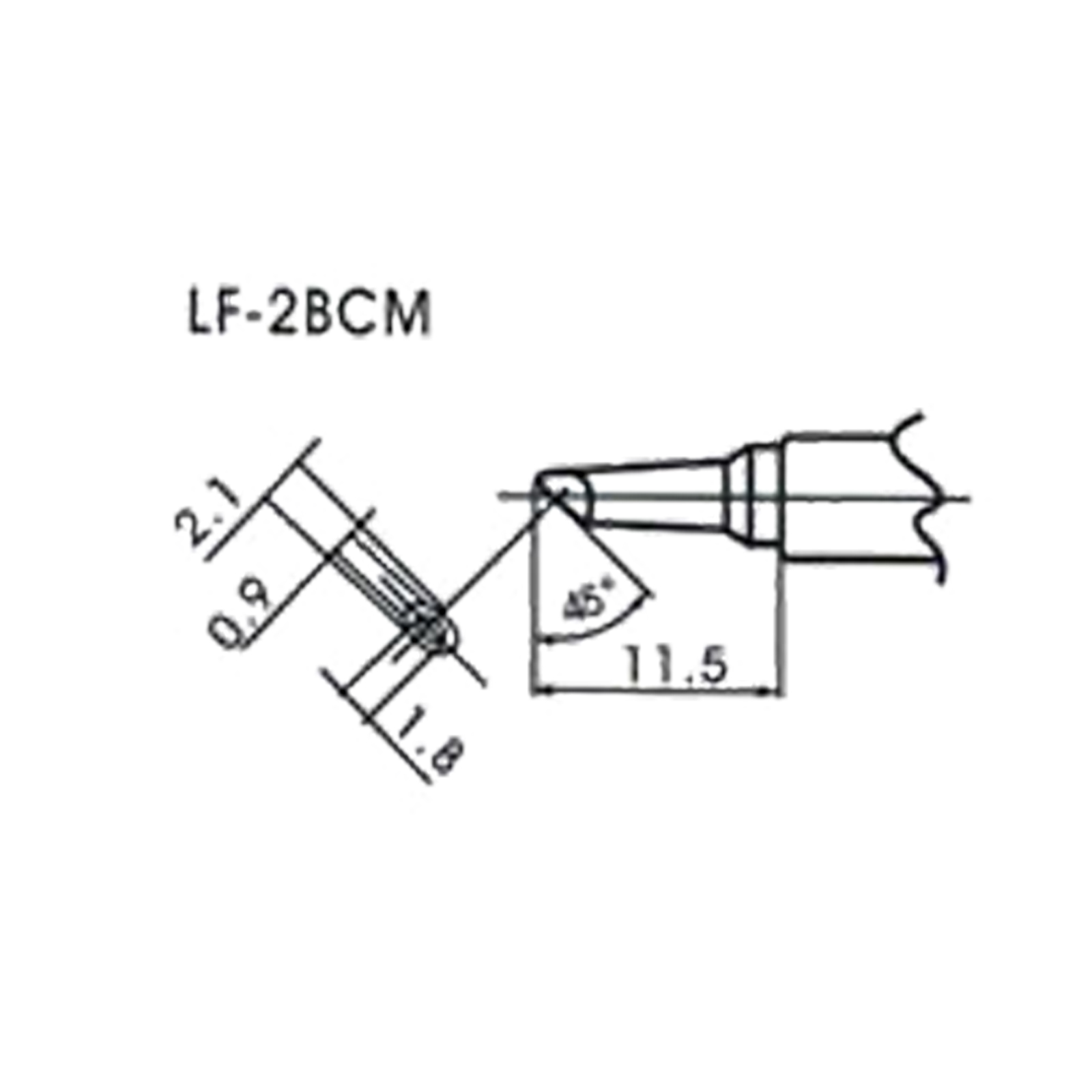 AOYUE WQ/LF-2BCM bleifreie Lötspitze für Lötkolben Flow Type