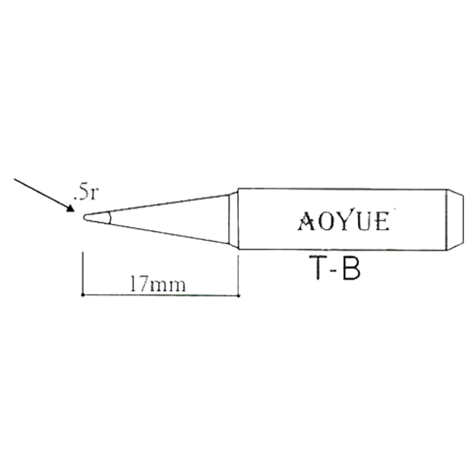 AOYUE T-B Lötspitze für Lötkolben R 0.5mm