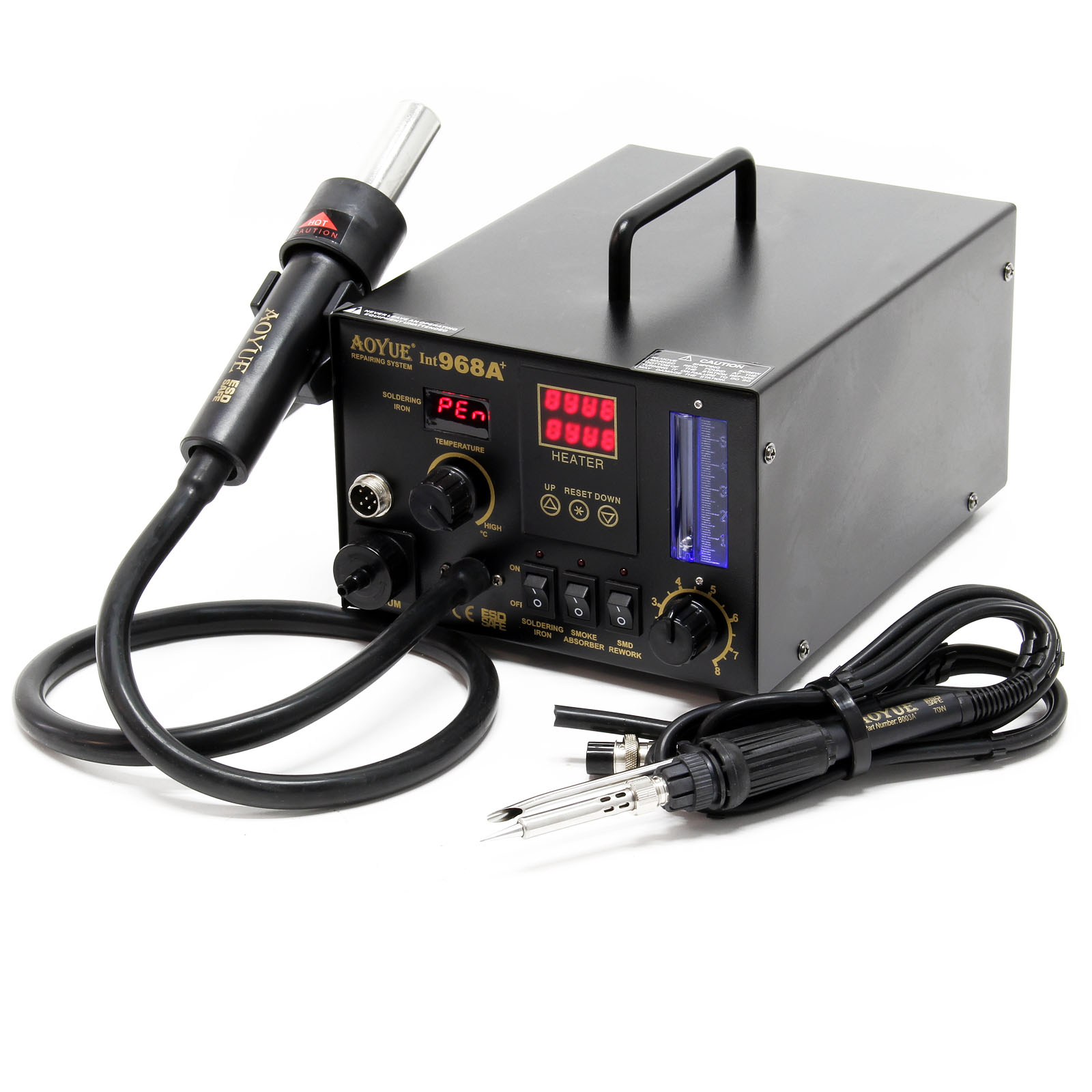 AOYUE Int968A+ RepairingStation Hot Air Soldering Station 3in1